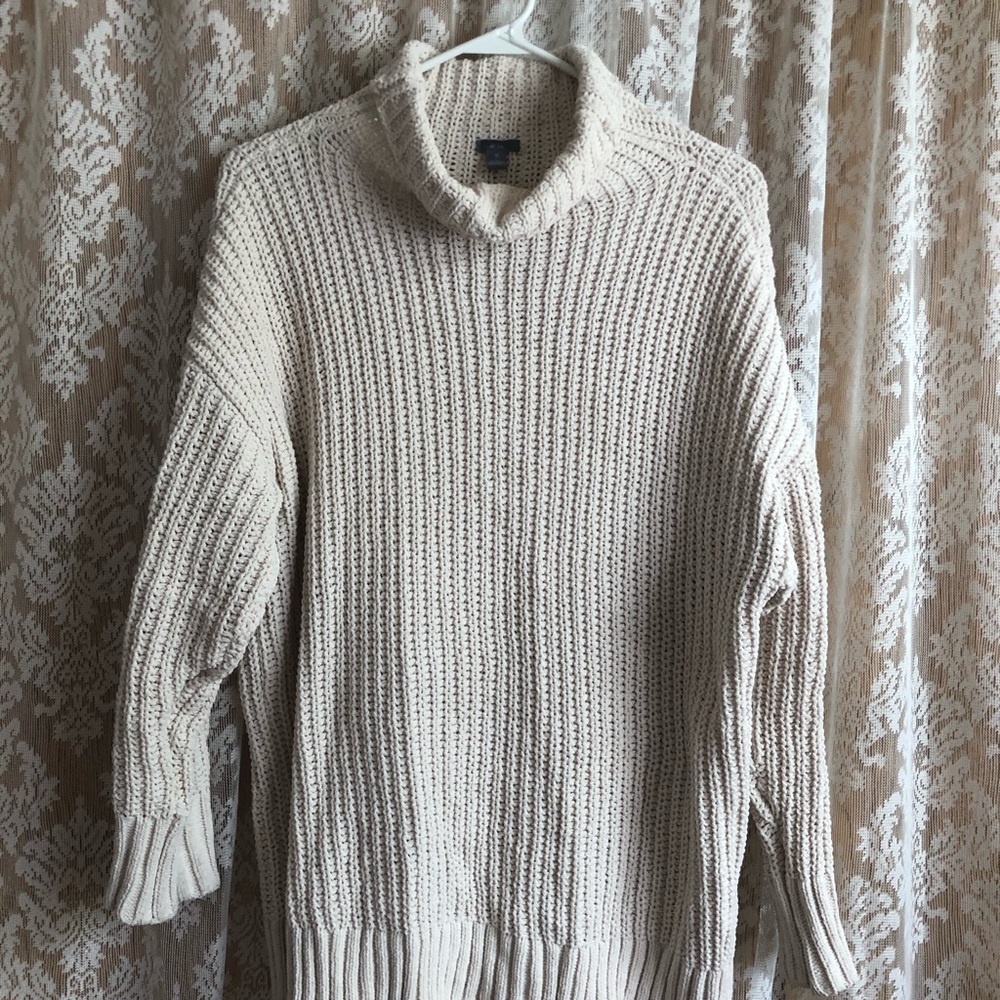 Knit mock-neck sweater